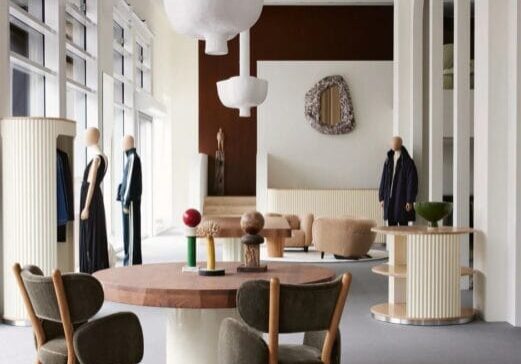 World’s Best 50 Boutiques from Around the Globe book cover showing modern luxury retail interior design